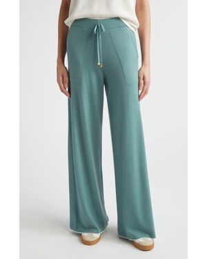 Eleventy Avalon Travel Merino Wool Drawstring Pants - Blue