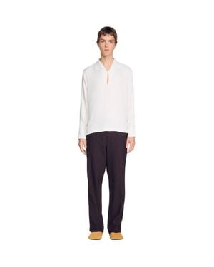 Sandro Tunic-Effect Shirt - White