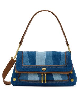 Hammitt Beverly Medium Denim Shoulder Bag - Blue