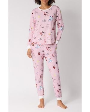 Bedhead Stretch Organic Cotton Pajamas - Pink