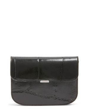 Lemaire Soft Tab Patent Leather Wallet - Black