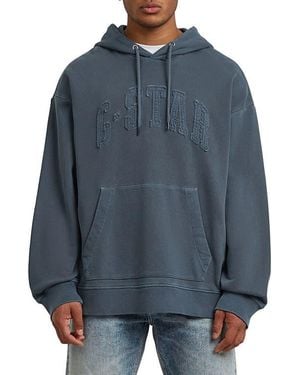 G-Star Appliqué Logo Hoodie - Gray