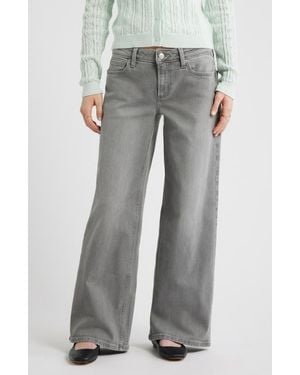 BP. Low Rise Baggy Wide Leg Jeans - Gray