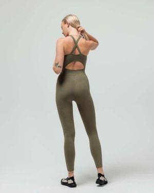 Reformer The Bodysuit With The Keyhole Back - Green