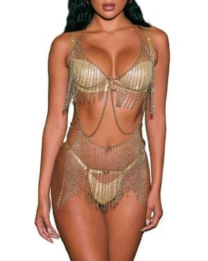 ROMA CONFIDENTIAL Fringe Body Chain - Brown