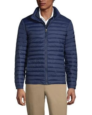 Lands' End School Uniform Thermoplume Jacket - Blue