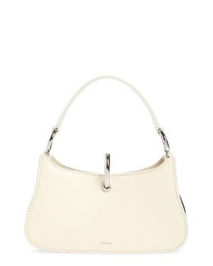 Rabanne Micro Ring Leather Top Handle Bag - Natural