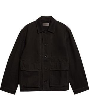 Lemaire Boxy Denim Jacket - Black