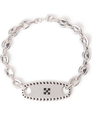 Off-White c/o Virgil Abloh Quotable Logo Mariner Chain Bracelet - Metallic