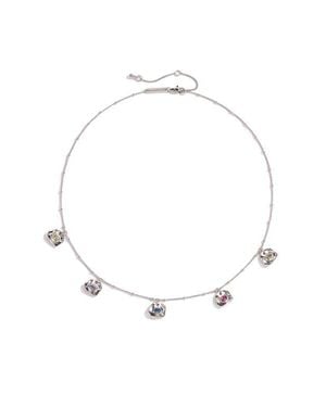 Classicharms Iris Colored Cubic Zirconia Charms Necklace - White