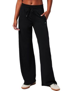 Fabletics Cloud Jersey Wide Leg Pant - Black