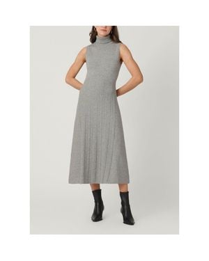 Shoshanna Carmella Cable Knit Dress - Gray