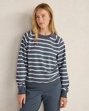 Haven Well Within Organic Cotton Interlock Everyday Sweatshirt - Blue