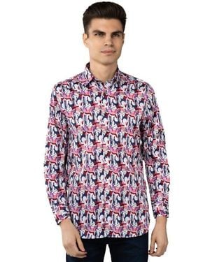 Luchiano Visconti Swirls Shirt - Red
