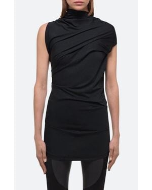 Helmut Lang Wind Cloud Asymmetric Top - Black