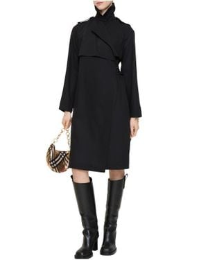 Burberry Wool Trench Dress - Black