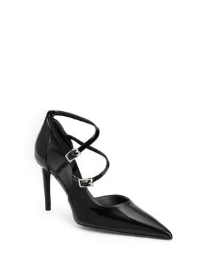 Bruno Magli Primavera Strappy Pointed Toe Pump - Black