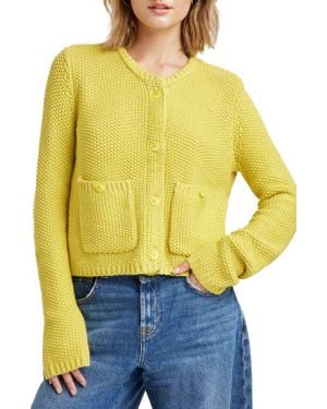 Splendid Andrea Crop Cardigan - Yellow