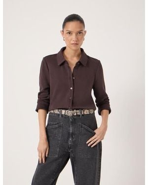 Hush Noa Button A-Line Polo Top - Multicolor