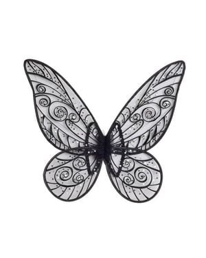 Chasing Fireflies Dark Fairy Wings For Girls - Black