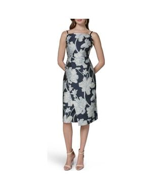 sachin and babi light blue dress Midi/Tea Length Designer Cocktail Dresses Trendy