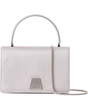 Akris Mini Alice Top Handle Bag - White