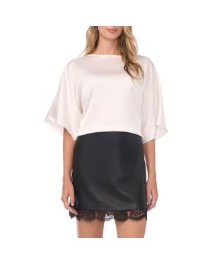 Vince Camuto Dolman Sleeve Top - White