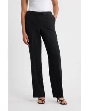 Kasper Wide Leg Pants - Black