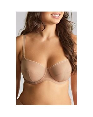 Panache Tango Essence Underwire Balconette Bra - Brown