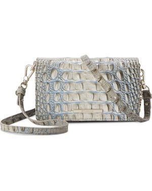 Brahmin Minuette Convertible Leather Crossbody Bag - Metallic