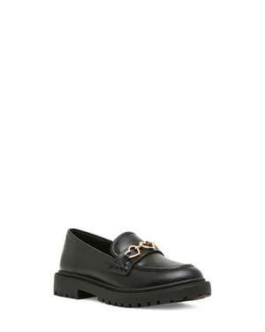 Steve Madden Kids' Jtwinkle Faux Leather Loafer - Black