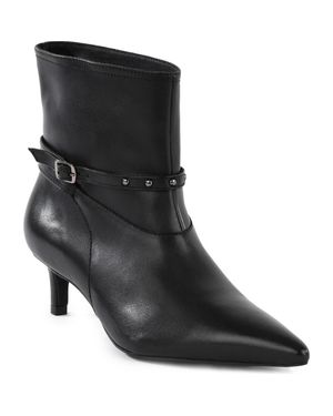 Seychelles Milan Pointed Toe Kitten Heel Bootie - Black