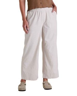 Toad & Co. Taj Hemp Wide Leg Pant - Gray