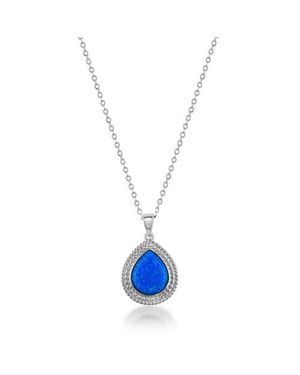 Donatello Gian Sterling Opal Necklace - Blue
