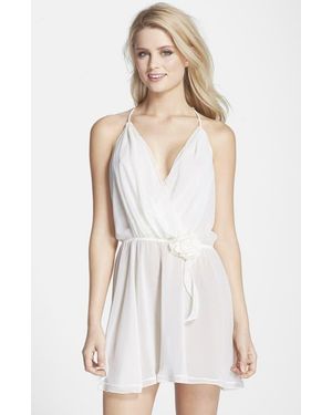 Flora Nikrooz 'Blossom Ii' Chiffon Babydoll - White
