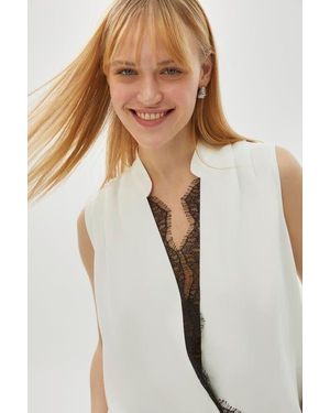 Exquise Brenda Sleeveless Blouse - Natural