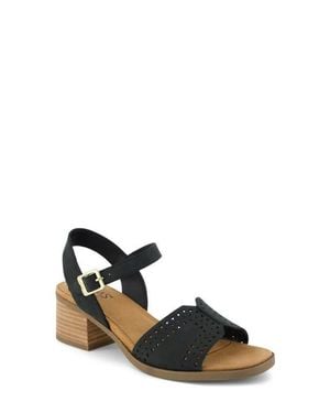 TOMS Eloise Heeled Open Toe Sandal - Black