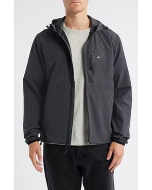 Rip Curl Elite Anti Series Water Repellent Hooded Jacket - Gray