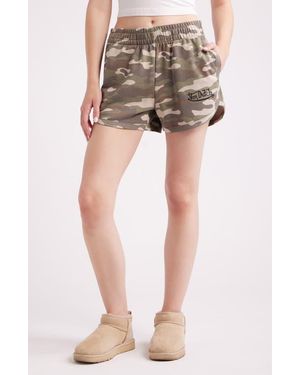 Von Dutch Camo French Terry Dolphin Shorts - Multicolor