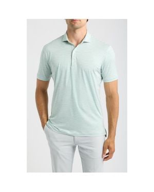 Johnnie-o Seymour Stripe Featherweight Performance Polo - Blue