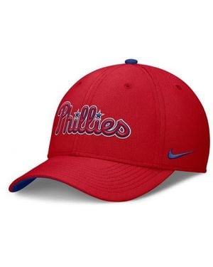 Nike Philadelphia Phillies Primetime Rise Dri-Fit Flex Hat - Red