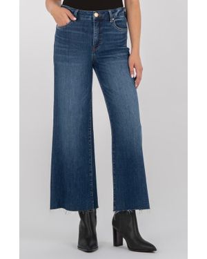 Kut From The Kloth Meg High Waist Wide Leg Pants - Blue