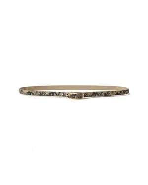 PAIGE Quincy Leather Belt - Natural
