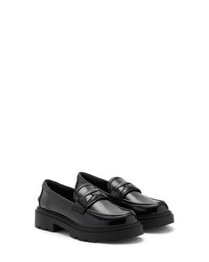MANGO TEEN Lug Sole Penny Loafer - Black