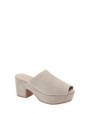 Chocolat Blu Platform Slide Sandal - Gray