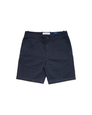 Peter Manning Stretch Chino Shorts 7 Inch - Blue