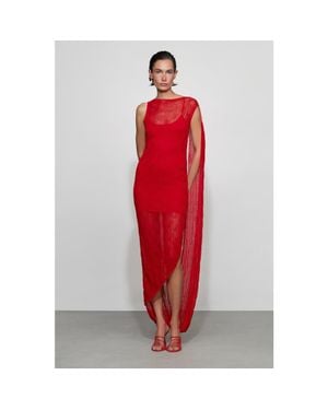 Et Ochs Lane Knit Midi Dress - Red