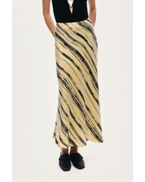 Nocturne Lightweight Printed Midi Skirt - Multicolor
