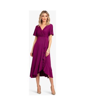 Alie Street London Waterfall Dress - Purple