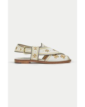ÇAPLAIT The Swati Handcrafted Peshawari Sandal - Multicolor